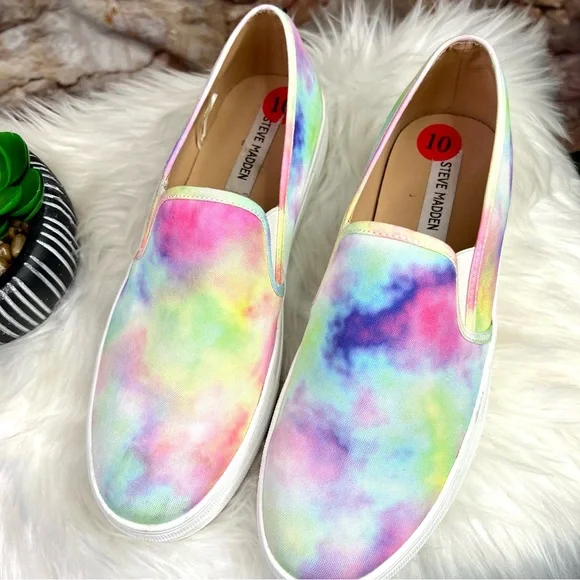 STEVE MADDEN Toshe Tie-Die Slip-on Sneakers, 10 - Picture 2 of 11